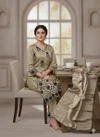 Bs 146 Art Silk With Embroidery Work Kurti With Pant Dupatta Wholesale In India